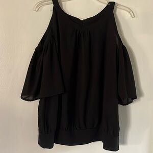 Pinky cold shoulder blouse
